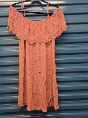 Most Collection Lace Overlay Mini Dress